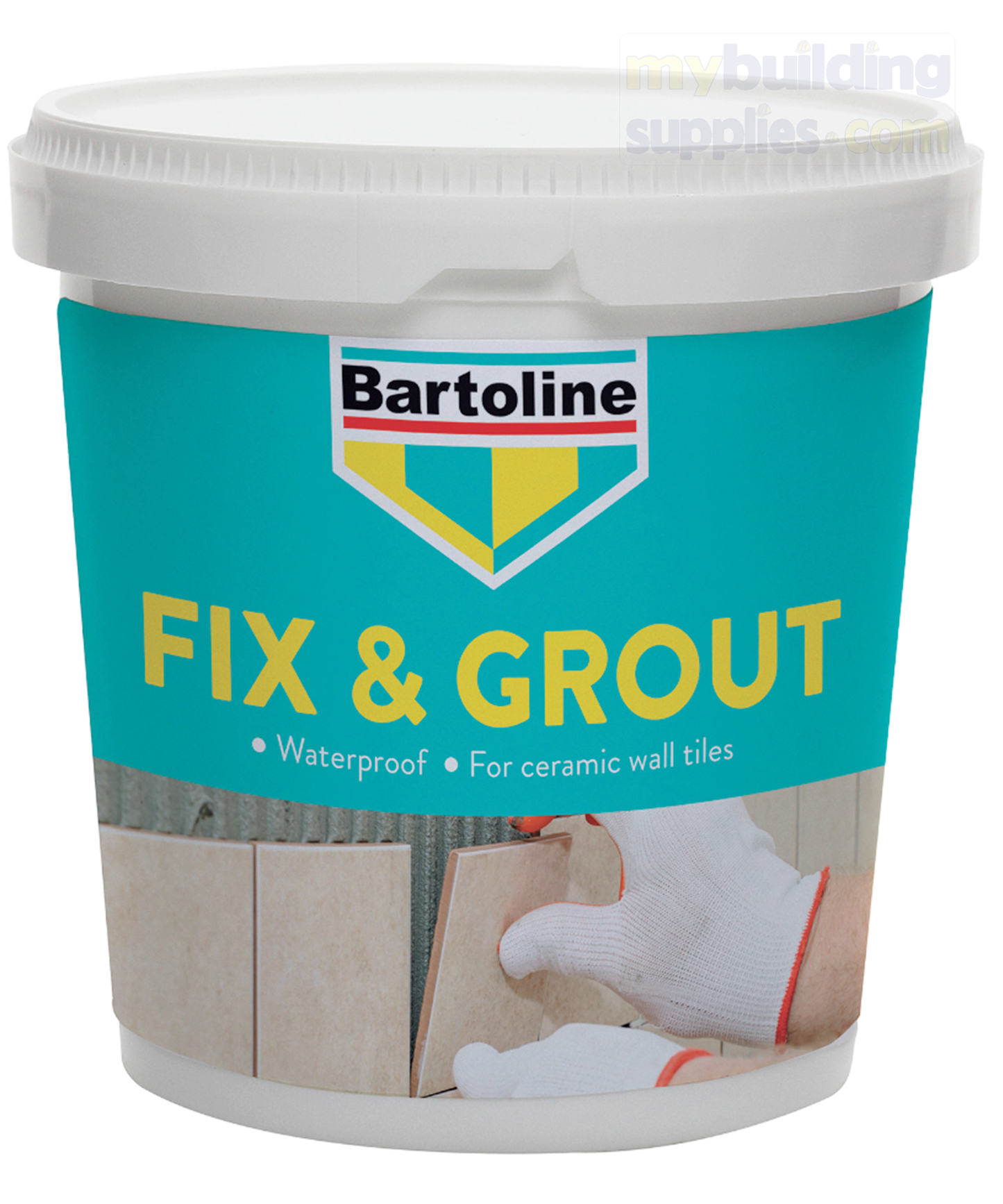 Bartoline Ready-To-Use Fix & Grout for Ceramic Wall Tiles - White, 500g, 1.5kg