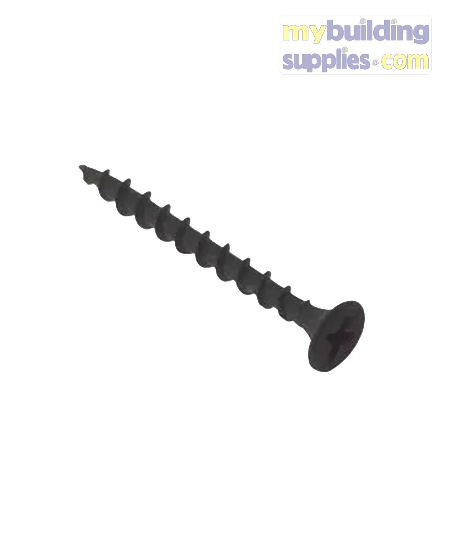 3.5 ملی میٹر x 42 ملی میٹر بگل ہیڈ فلپس بلیک ڈرائی وال سکرو - مقدار 1000