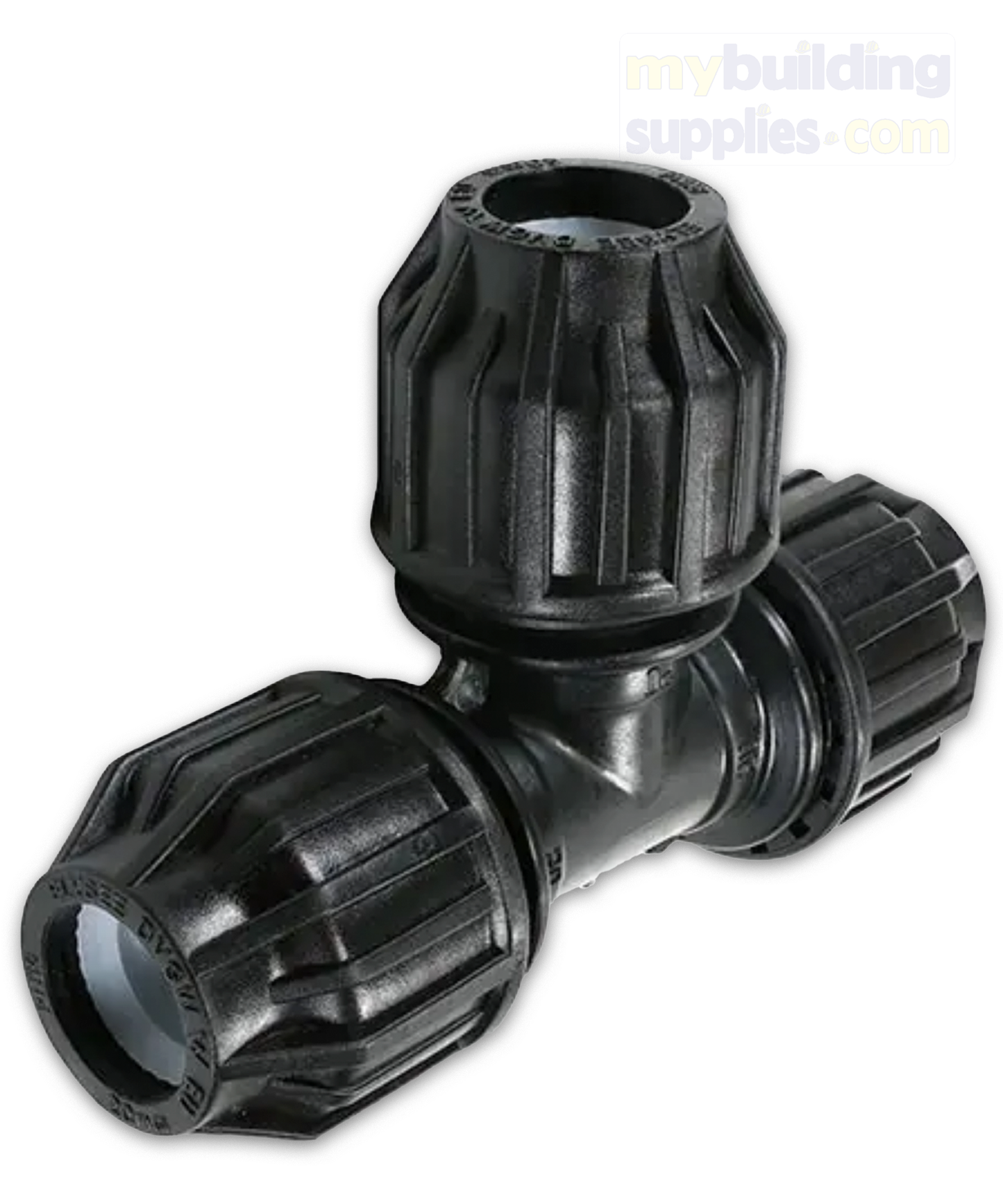 MDPE Tee 20mm - سیاہ