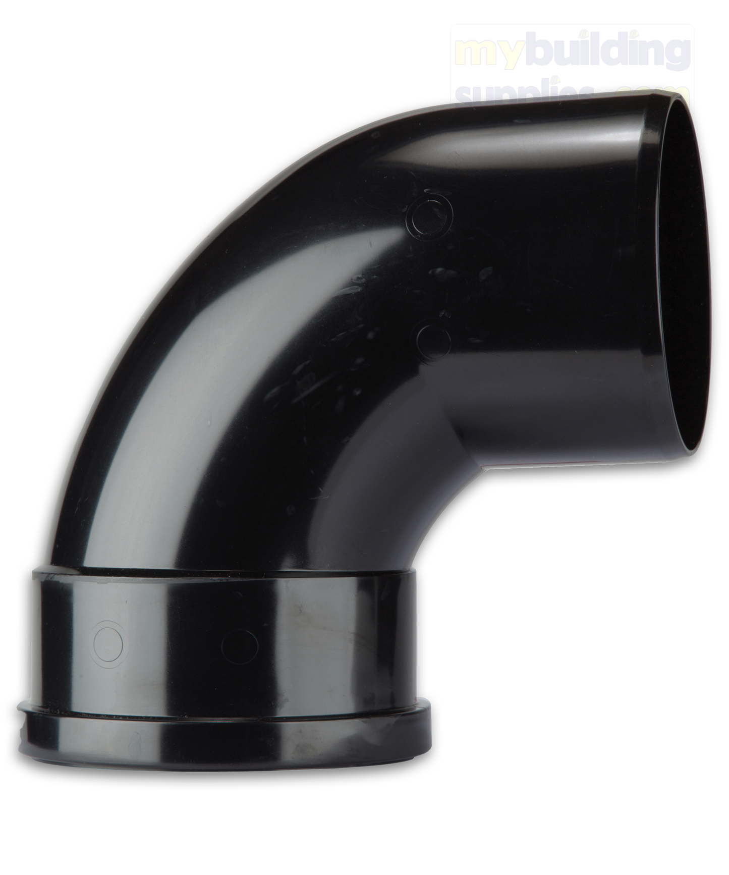 مٹی 88° سویپٹ بینڈ 110 ملی میٹر سیاہ سنگل ساکٹ