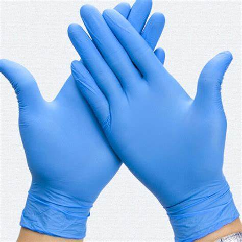Rubber disposable gloves