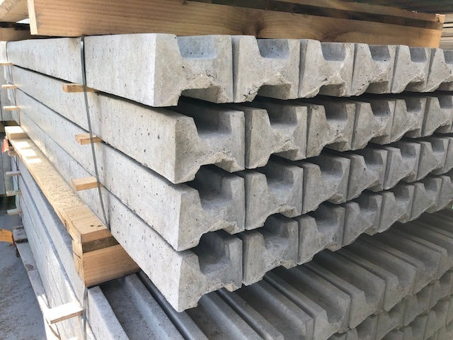 9ft Slotted Concrete Intermediate Fence Post