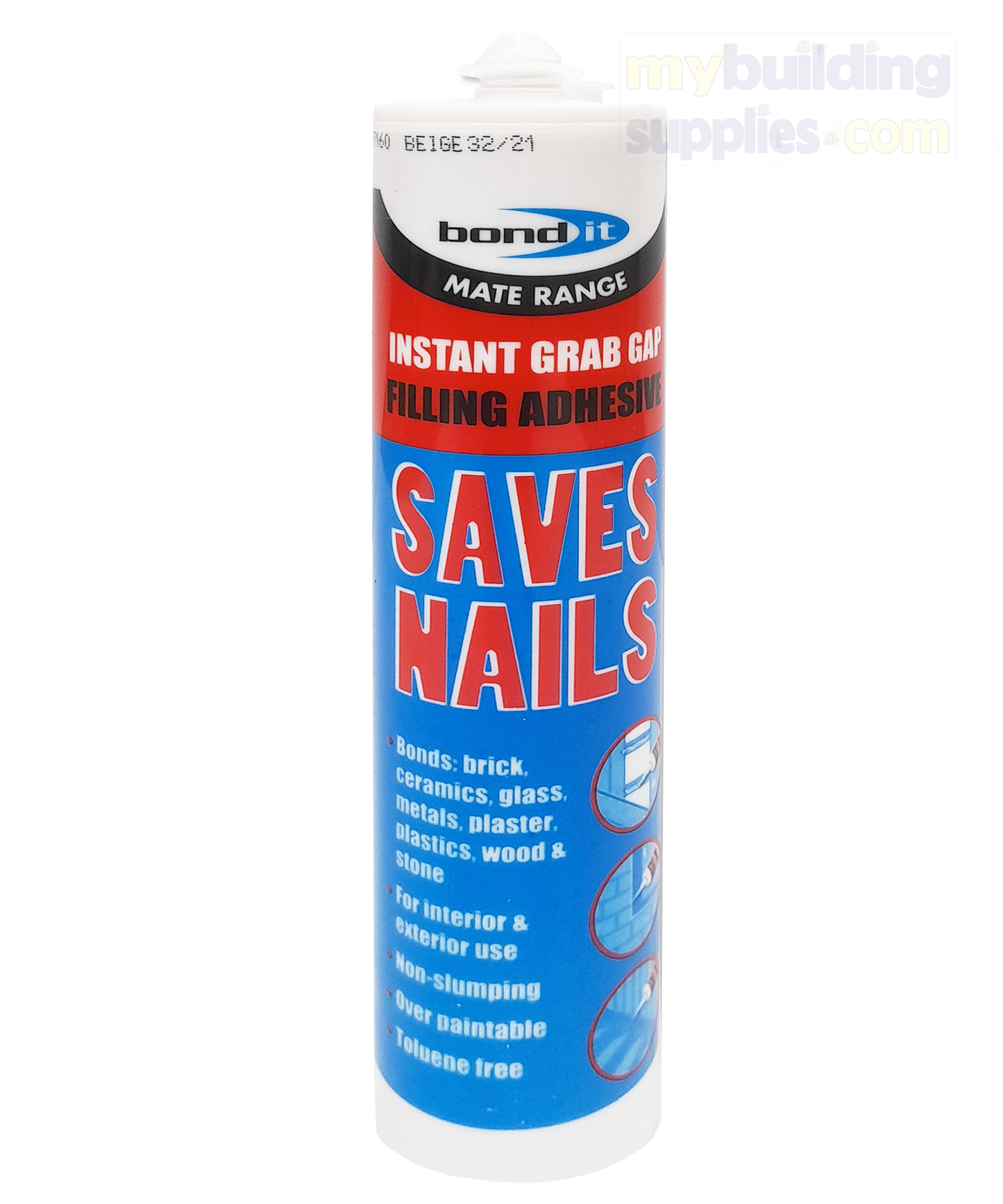 The Save Nails Adhesive works instantly, binding two surfaces with a robust bond that can withstand various weather conditions. This product is suitable for insulating PU foams, walls, cladding, metal carpet edges, and automotive trim are just a few of the applications that this product is ideal for. SKU: BDSN2. 5060021361615