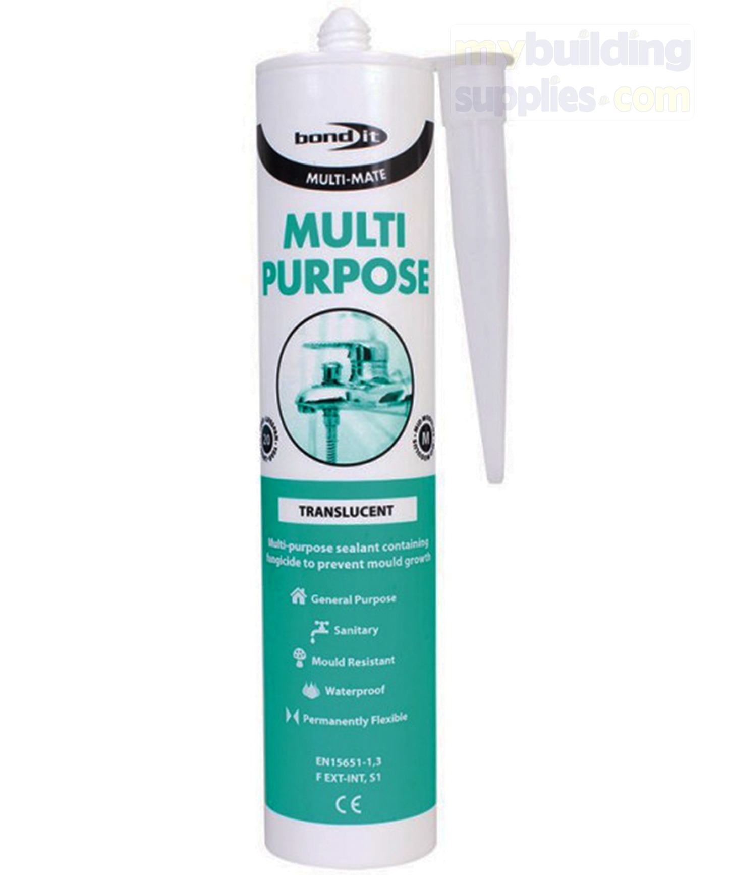 Bond It Multi-Mate Multi-Purpose Silicone - White, Grey, Translucent