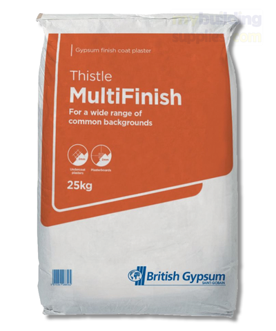 Thistle bonding coat 25kg from British Gypsum is a multi-coat plaster ideal for smooth and low suction backgrounds, including medium density blocks, dense blocks, plasterboard, painted or tiled surfaces and more. The plaster comes with a finer mix giving great workability and making it easier to apply. 5015341060687.