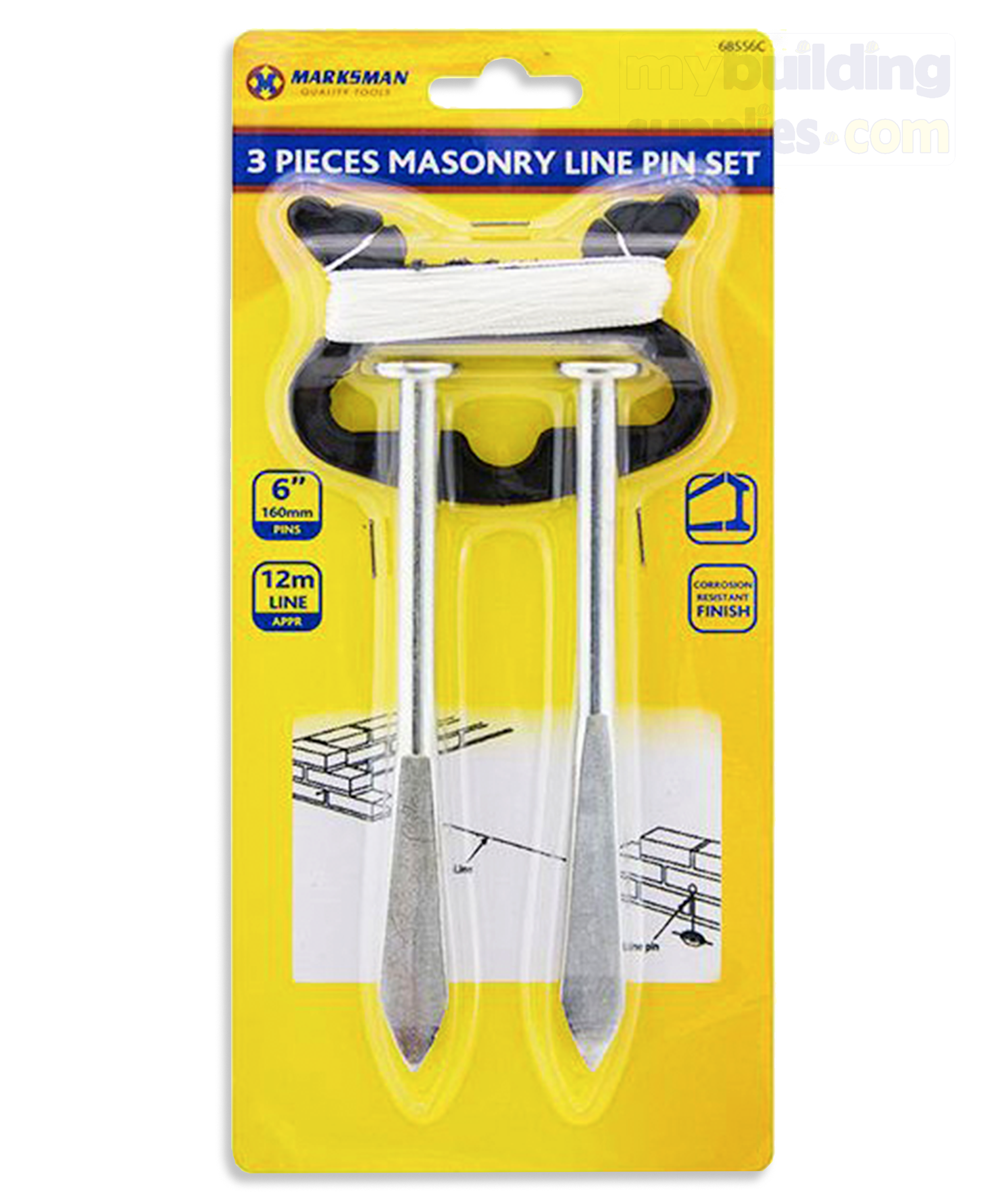 3 Pieces Masonry Line Pin Set – Mybuildingsupplies