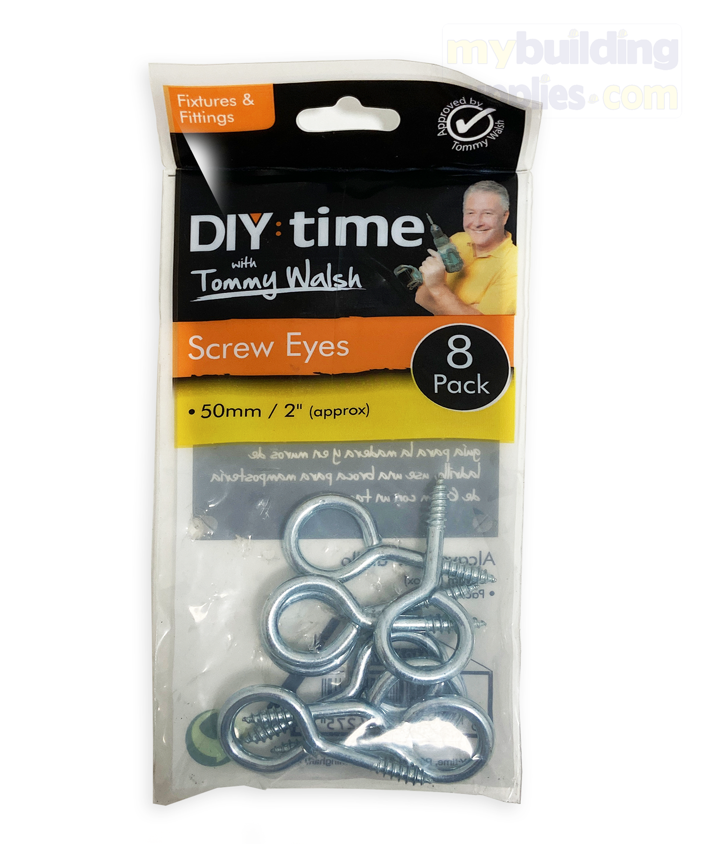50mm Screw Eyes 8pc