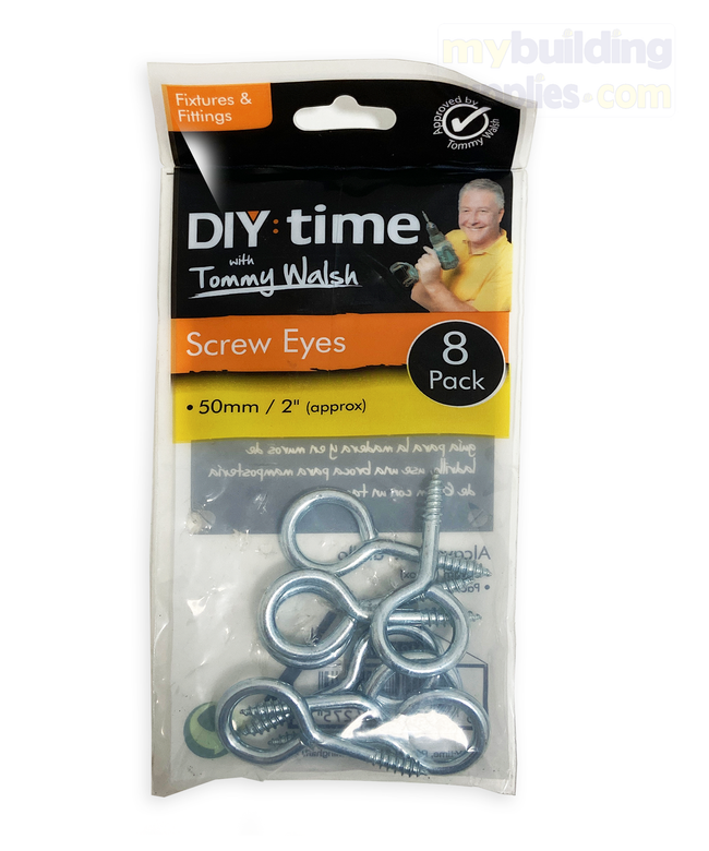 50mm Screw Eyes 8pc