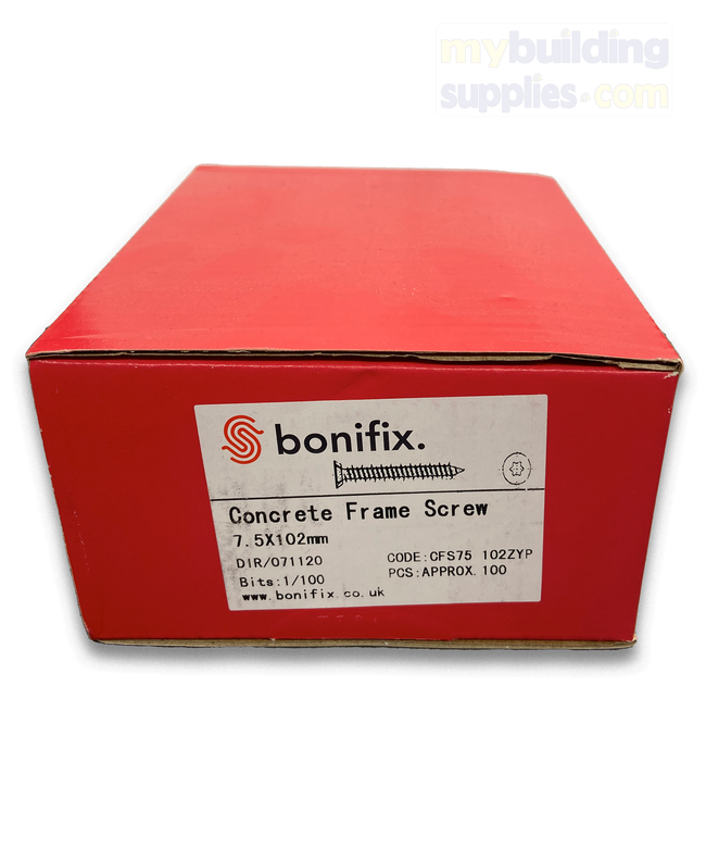 Bonifix - Concrete Frame Screws - QTY 100