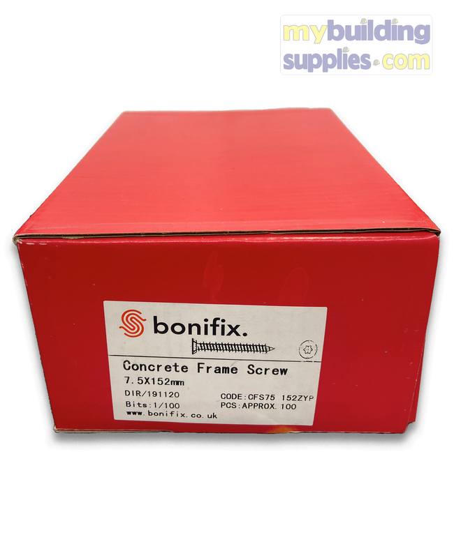 Bonifix - Concrete Frame Screws - QTY 100