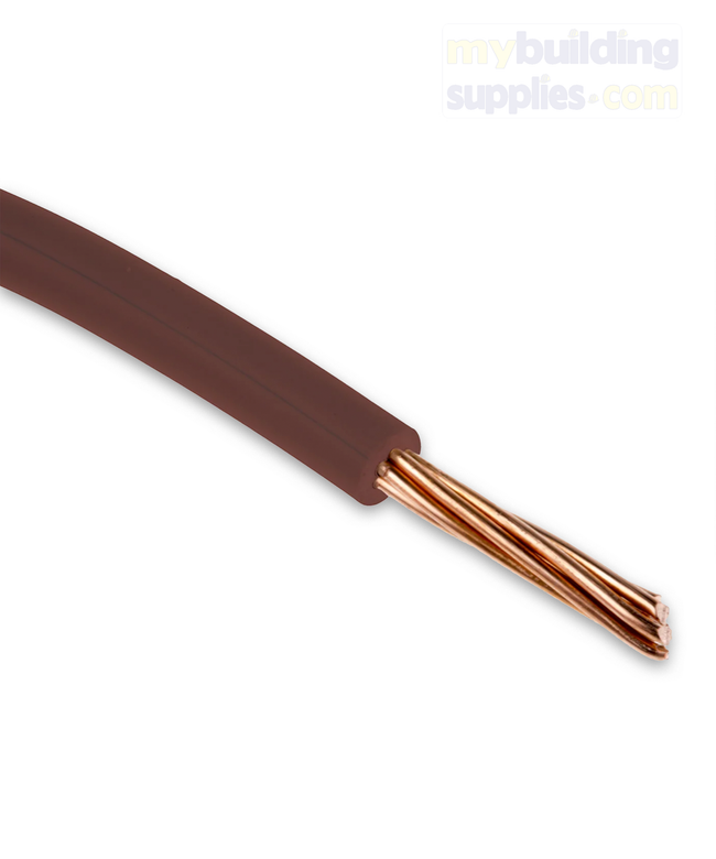 Brown Cable Single Core 1 Meter Lengths
