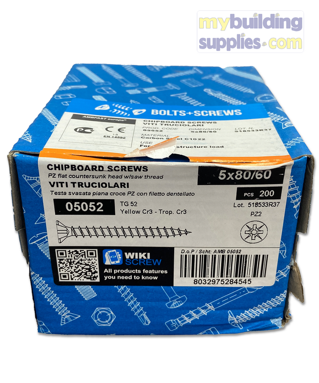 Chipboard Screws - QTY 200 Approx