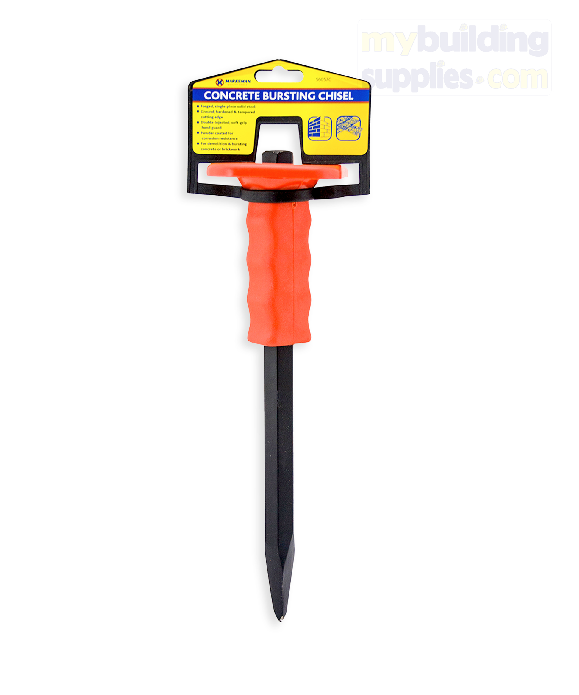 Concrete Bursting Chisel with Guard – Mybuildingsupplies