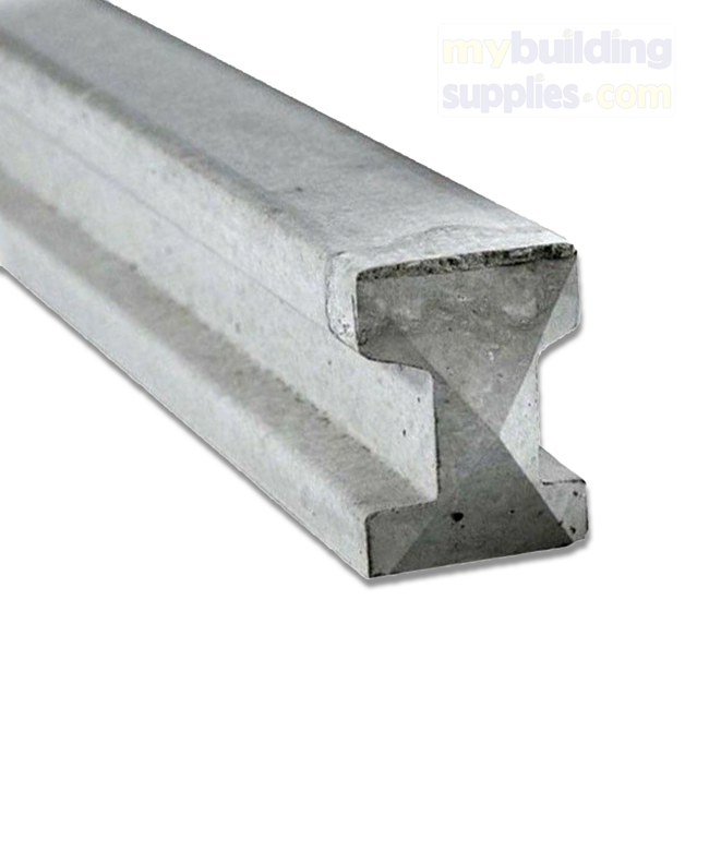 Our 8′ Slotted concrete posts are 4″ x 3″ and are manufactured with 4 steel rods for reinforcement.