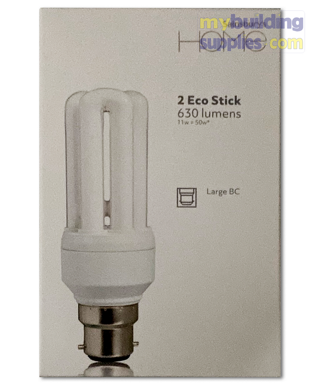 Eco Stick 2 Pack Light Bulb 630 Lumens 11w