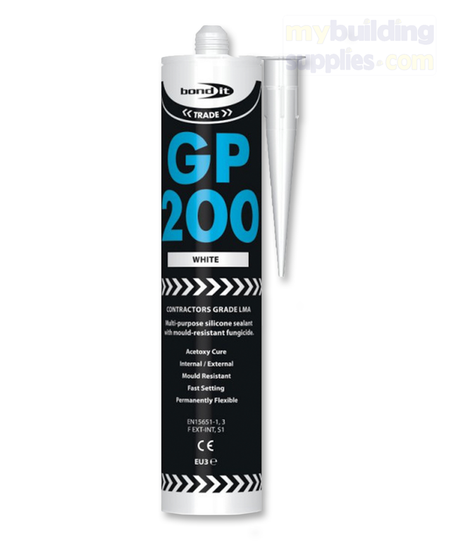 GP200 General Purpose Silicone Sealant (310ml) - White 