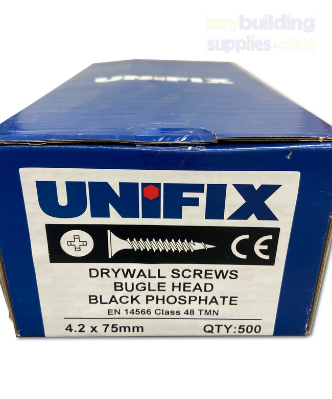 Unifix Drywall Screws Bugle Head (Black phosphate) - QTY 500